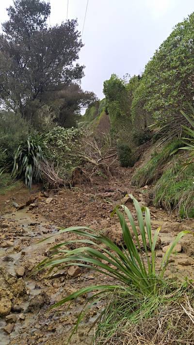 Access road damage